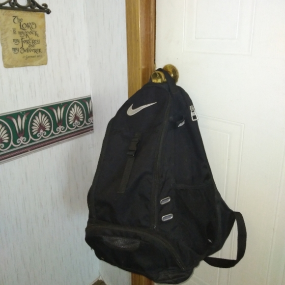 Nike black and white backpack